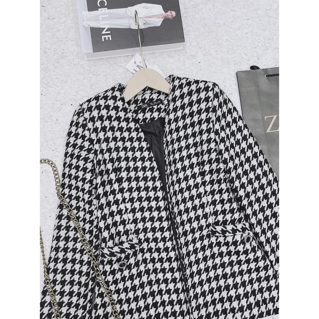 ÁO VEST DÍC DẮC GHI ĐEN BLAZER