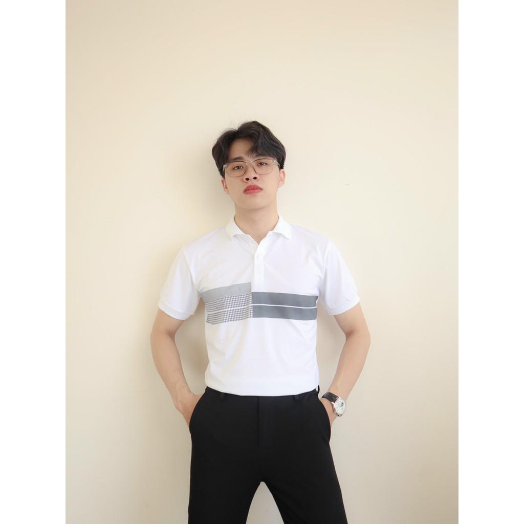 Áo thun cổ trụ ngắn tay tôn dáng chuẩn body