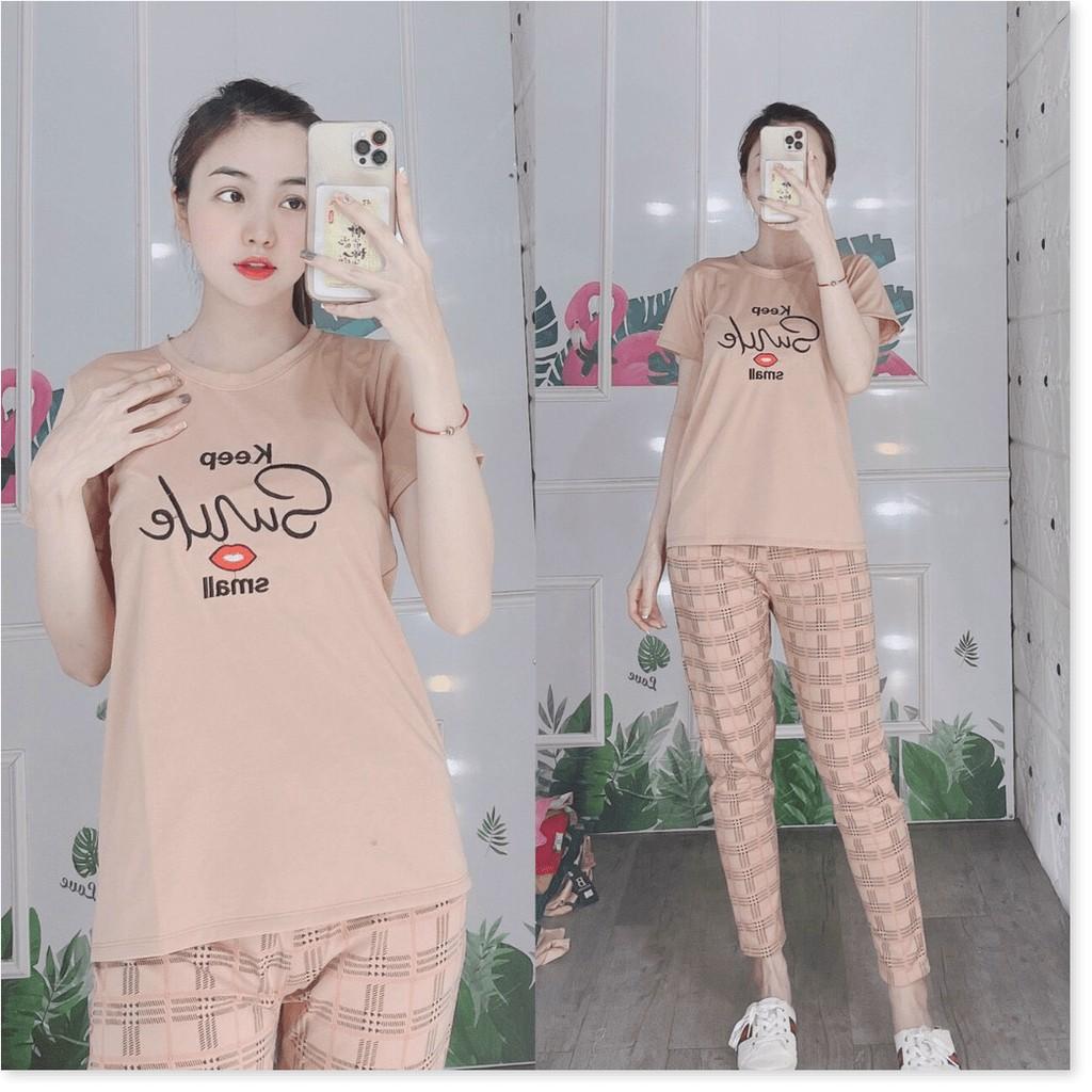 SET BỘ THUN NỮ QUẦN DÀI SIÊU XINH,HỌA TIẾT ÁO VÔ CÙNG XINH XẮN THỜI TRANG VINA 1HIT FASHION