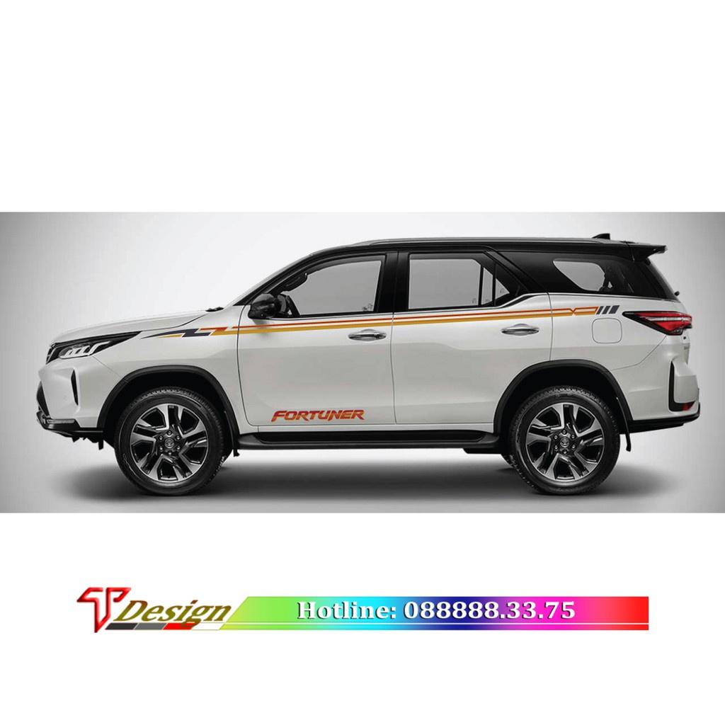 Tem xe fortuner, tem dán sườn xe innova nhiều dòng WRAP79