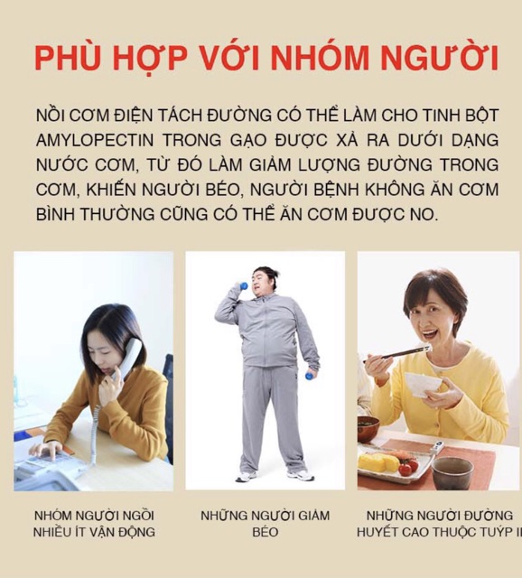 Nồi Cơm Điện IH Tách Đường Tiross TS9911 - Vàng Kim - Hàng Chính Hãng