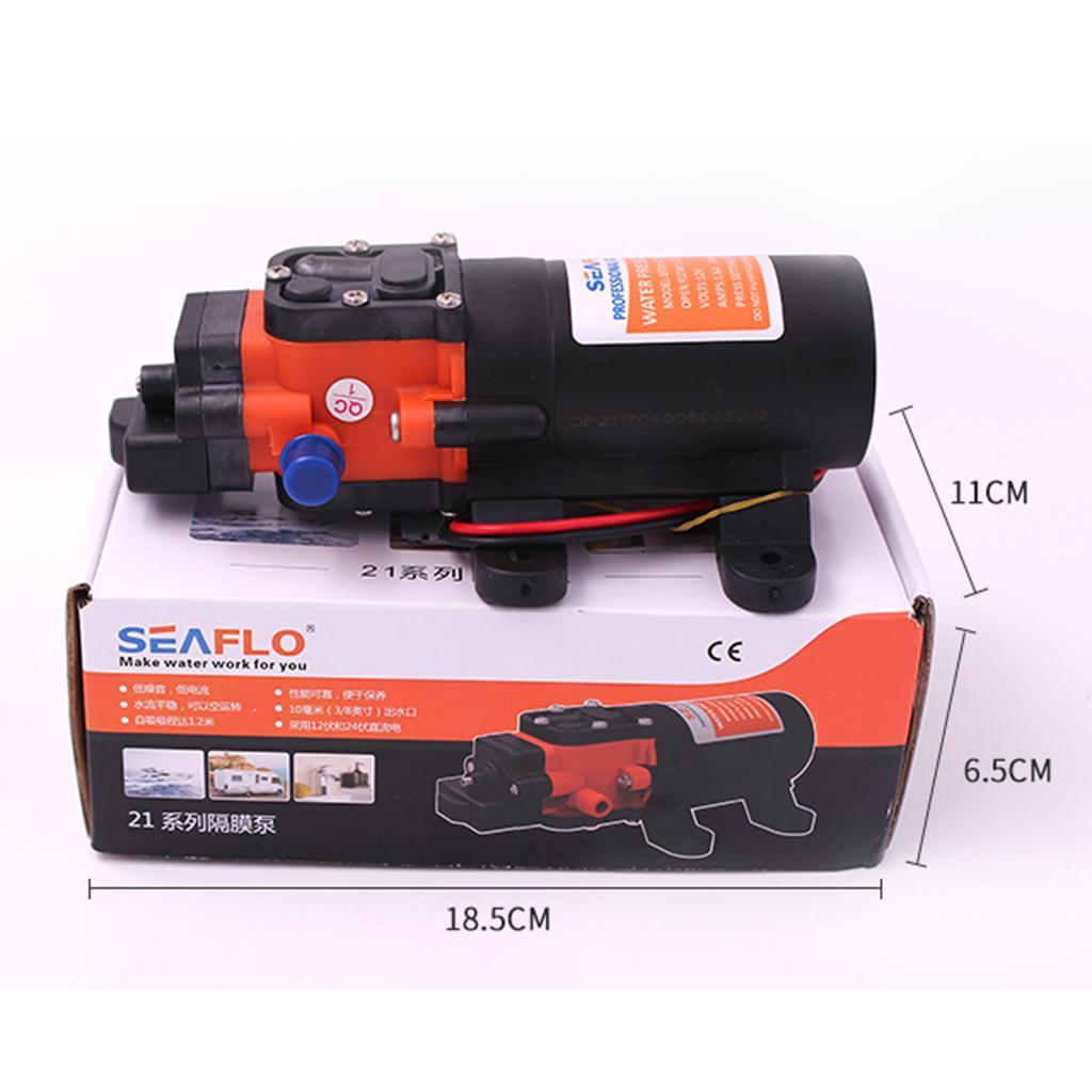 24V Water Pressure Pump 35PSI 1.2 GPM Diaphragm Pump Parts
