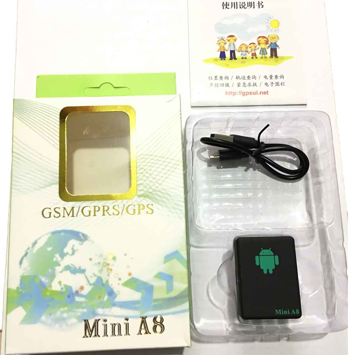 Thiết Bị Định Vị A8 Mini GPS Dành Cho Người Cao Tuổi Trẻ Em Xe Hơi Chống Mất