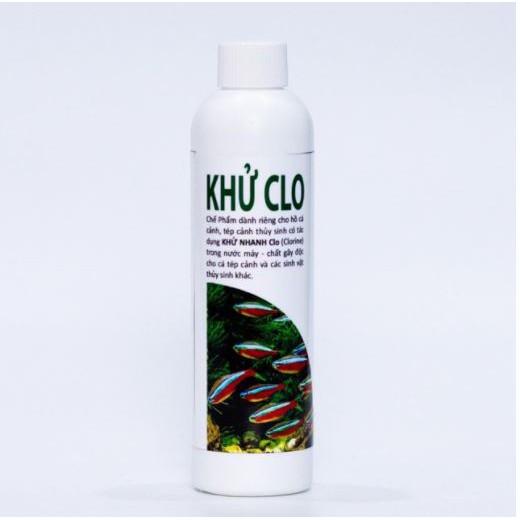 Dung Dịch Khử Clo Nước Máy- Thích Hợp Cho Bể Cá-Tép