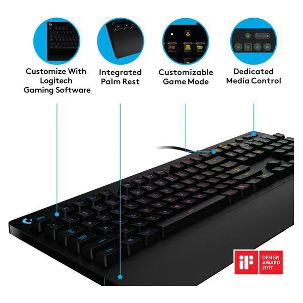 Bàn phím Logitech G213 Gaming PRODIGY RGB - Hàng chính hãng