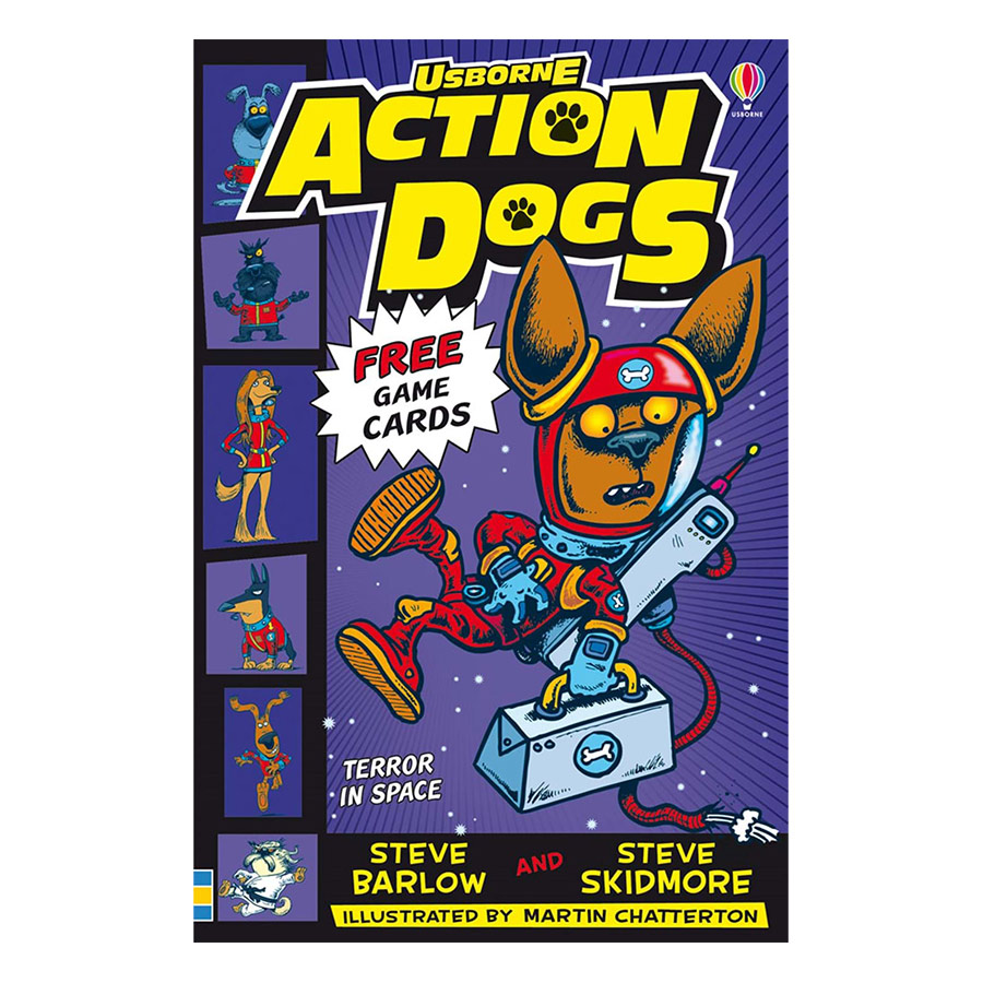 [Hàng thanh lý miễn đổi trả] Usborne Young Fiction Action Dogs: Terror In Space