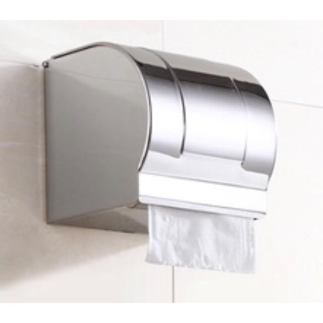 Lô giấy vệ sinh inox, hộp đựng giấy vệ sinh nhựa treo tường hàng đẹp