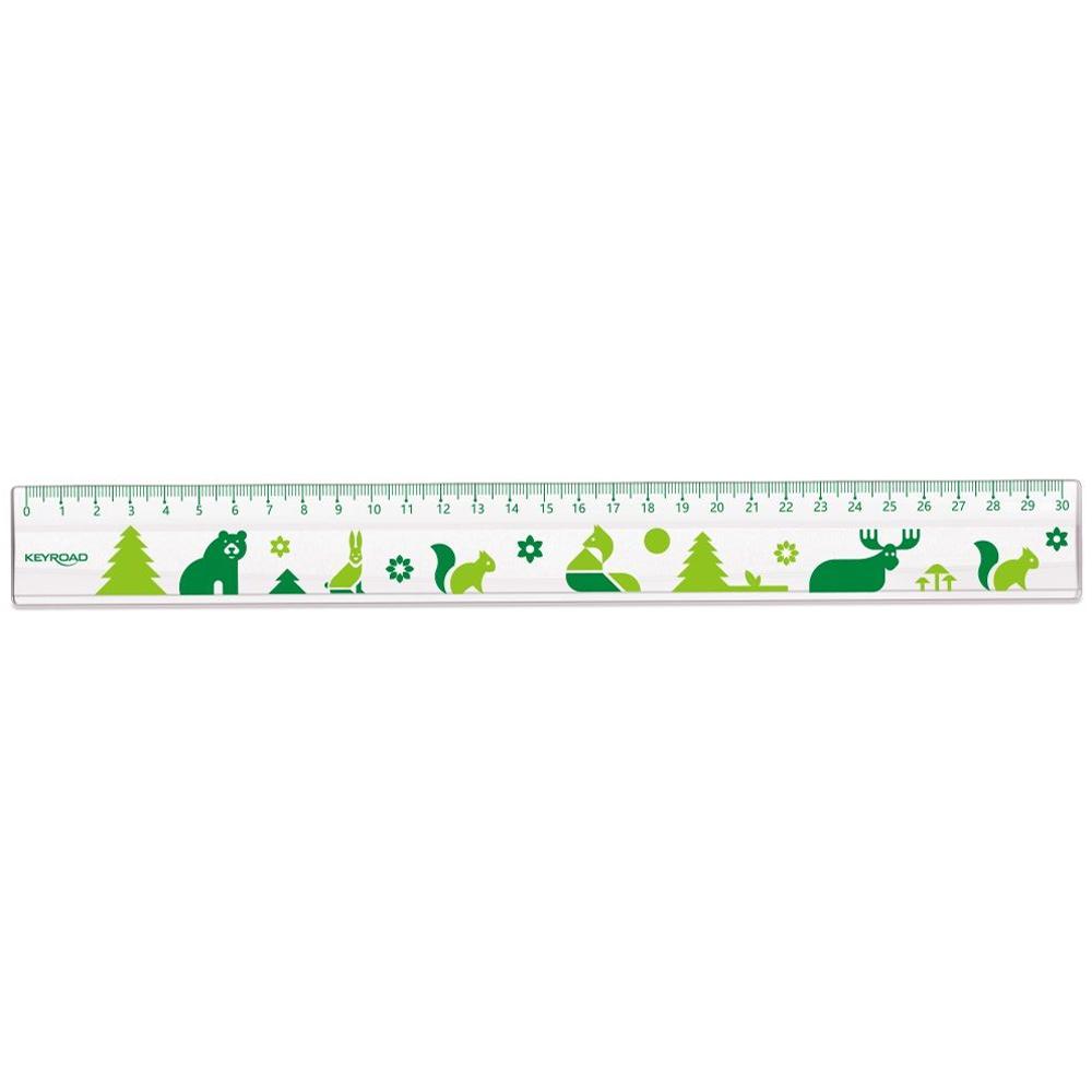 Thước Kẻ 30 cm - Keyroad KR972440 (Mẫu Màu Giao Ngẫu Nhiên)
