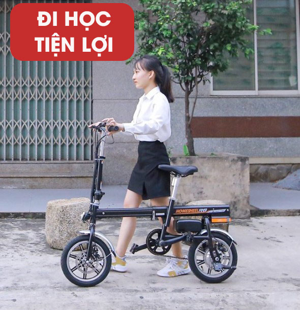 Xe đạp điện gấp gọn Homesheel Airwheel R6 - Màu trắng