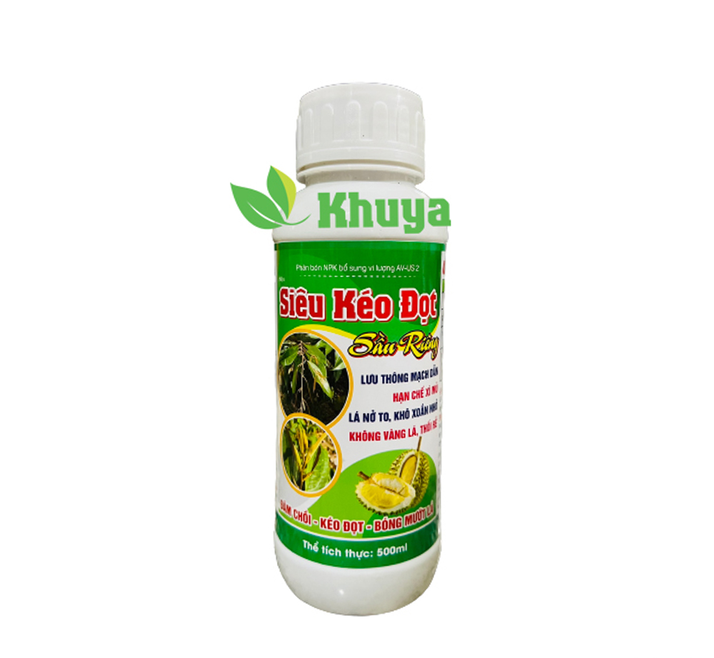 Phân bón NPK vi lượng Siêu Kéo Đọt Sầu Riêng 500ml