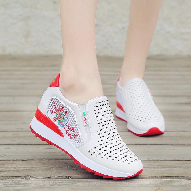 Giày sneaker da PU lưới cho nữ