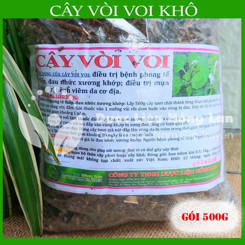 Cây vòi voi khô sạch đóng gói 500gram