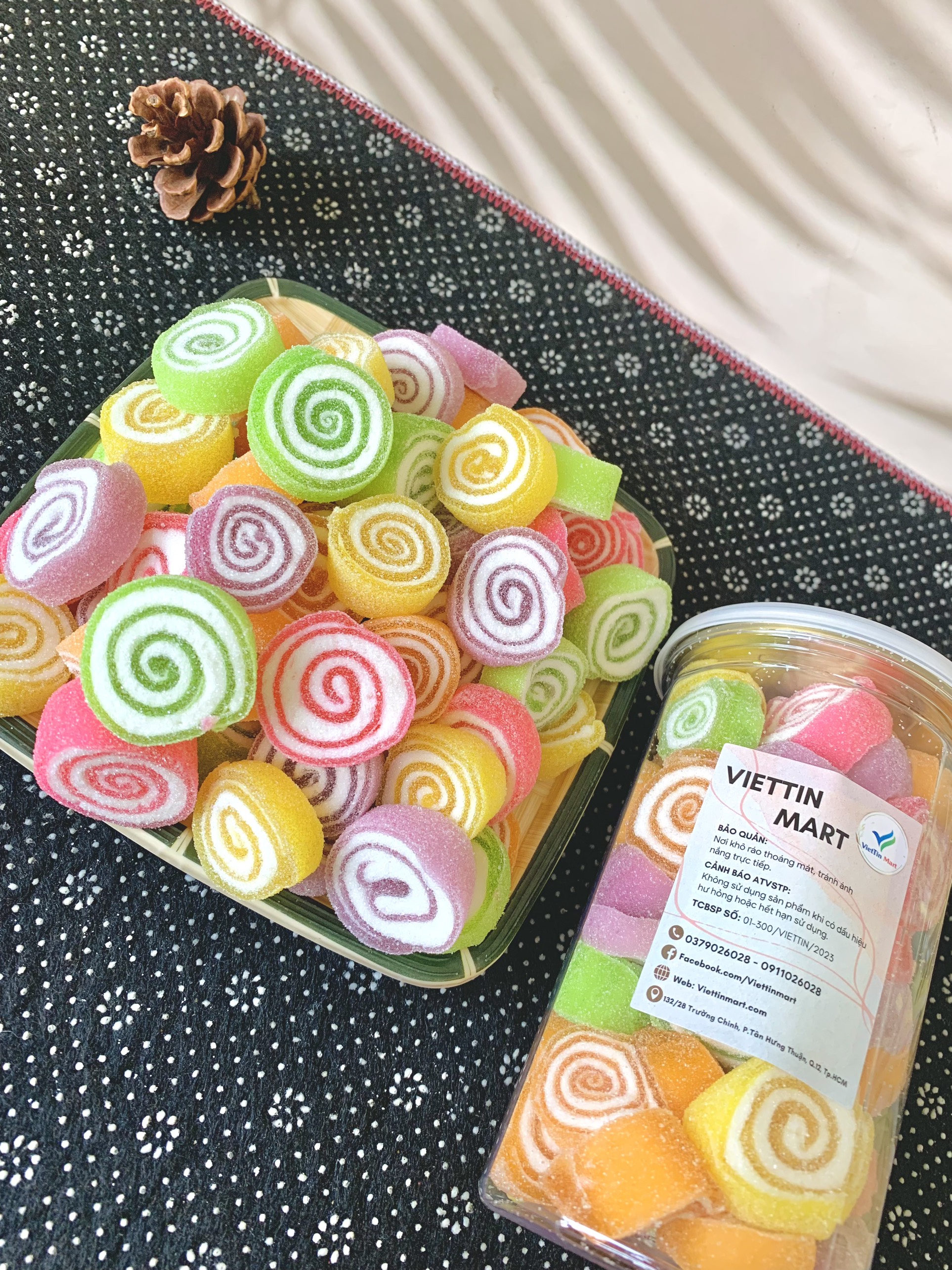 Kẹo Dẻo Xoắn Hương Trái Cây VietTin Mart