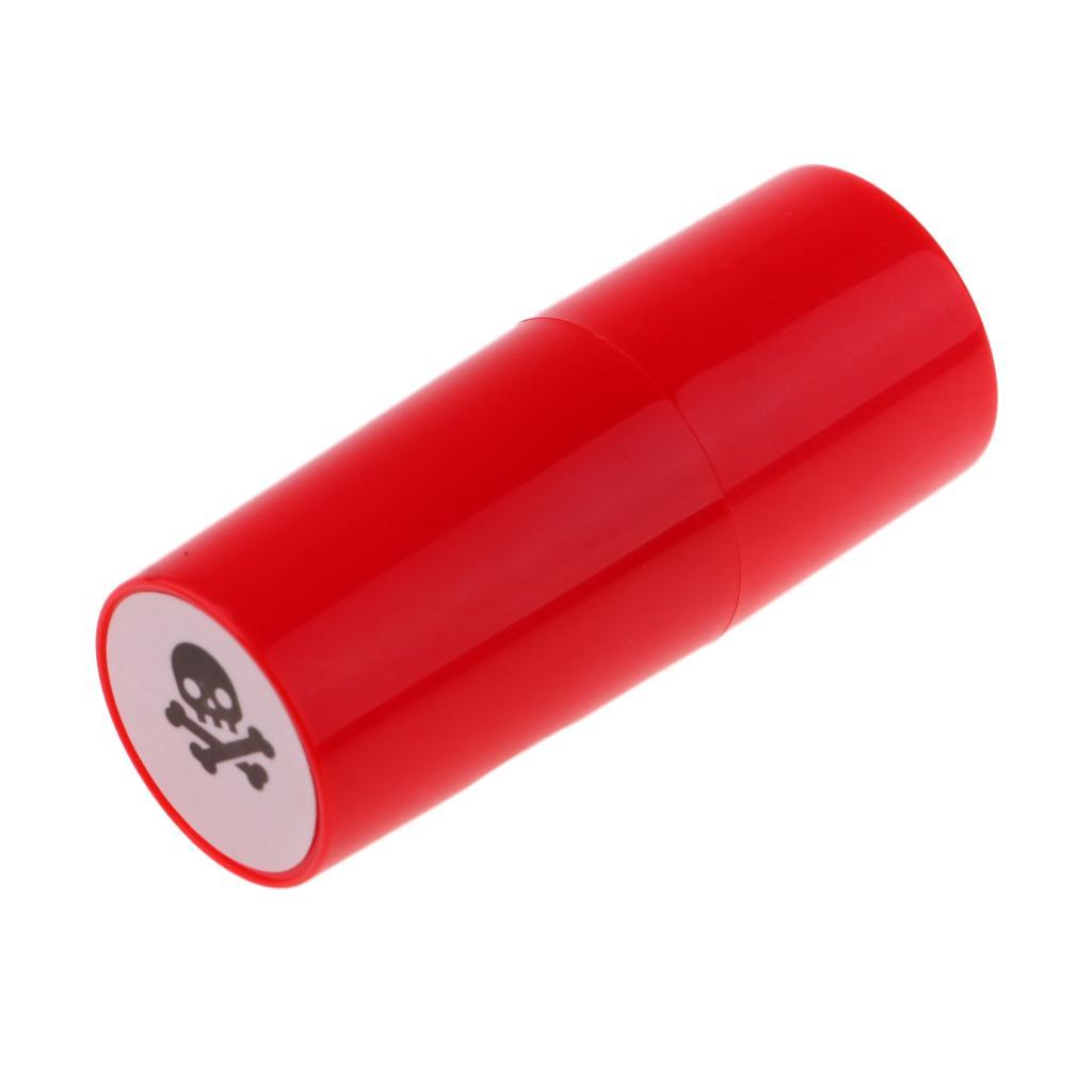 2pcs Colorfast Quick-dry Golf Ball Stamper Marker Impression Seal Skull