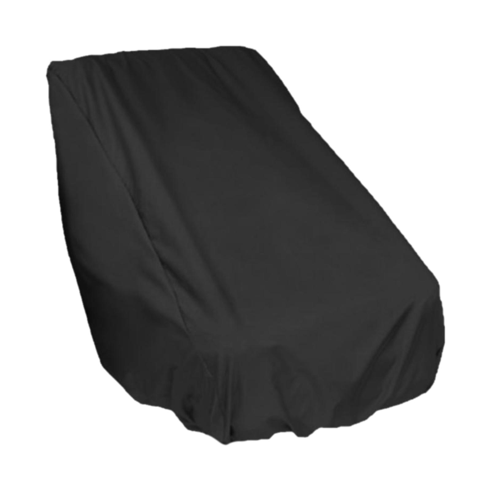 3x Boat Seat Cover Outdoor Yacht Waterproof Elastic Hem Protection Black