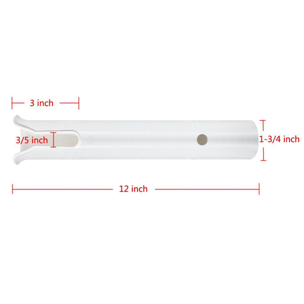 4 Pieces White Color Slotted Rod Holder Fishing Pole Rack Socket for Marine Fishing Box Kayak Boat Yacht