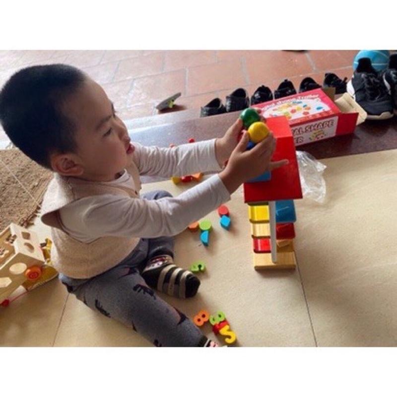 ️Nhà thả bi gỗ montessori