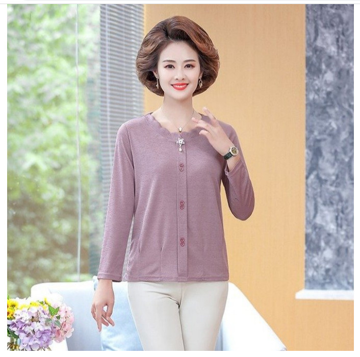 Áo Thun Nữ Mùa Xuân Trung Niên Mềm Đẹp SM68 - Hàng Quảng Châu Cao Cấp