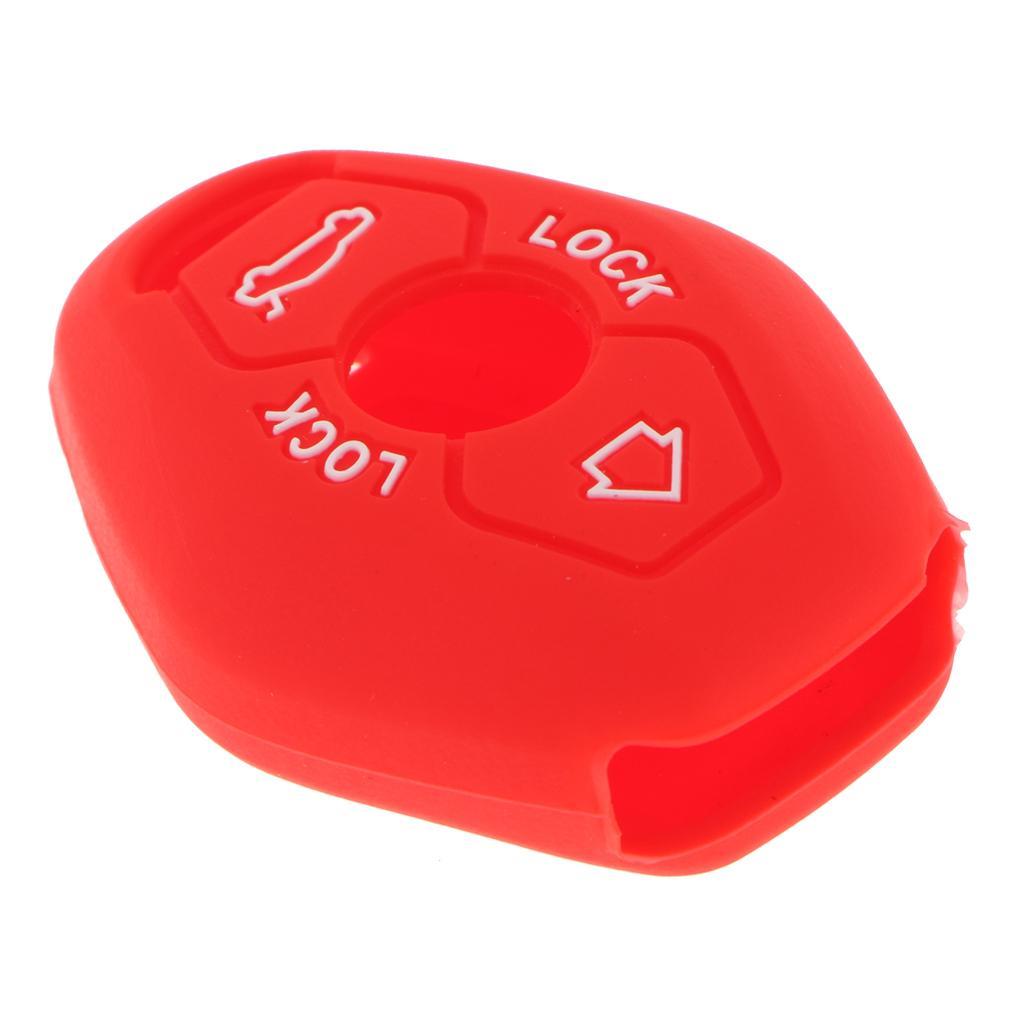 Silicone Car Remote Key Case  Buttons Auto Key Case For  Red