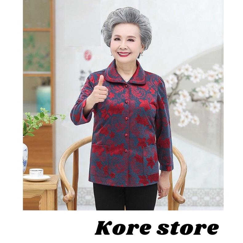 Áo sơ mi nhung cho mẹ, cho bà