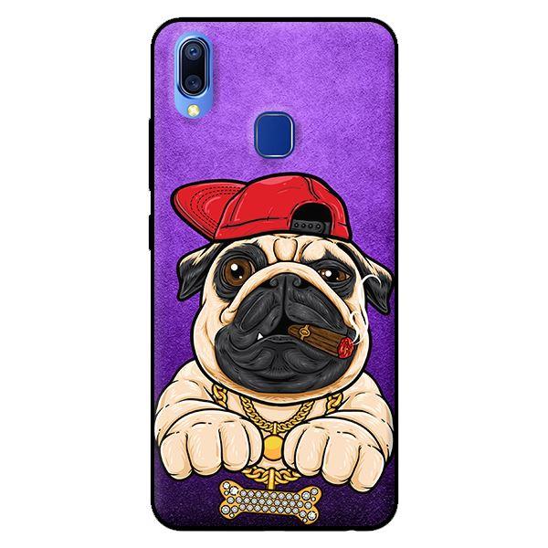 Ốp lưng in cho Vivo Y91 mẫu Pulldog Hiphop Nền Tím - Hàng chính hãng