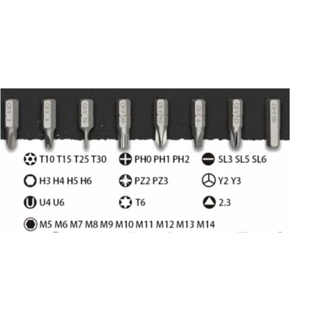 Bộ tua vít đa năng dùng trong nhà 38 chi tiết thép CRV đa năng tiện dụng hàng Đức