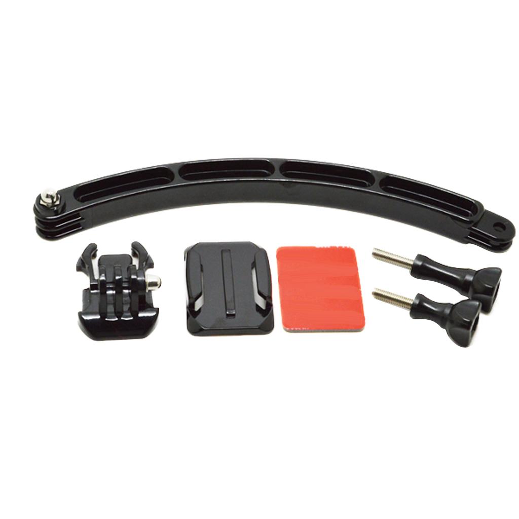 Extension Self Photo Arm Holder+Curved Adhesive Mount for 5 4 3 Camera