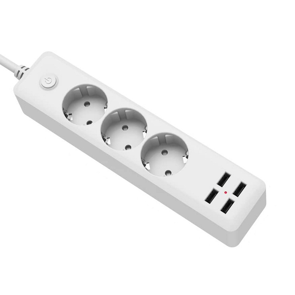 Ổ Cắm Cổng Sạc Điện Thoại Di Động 10a 2000w 4 USB Cho Văn Phòng Gia Đình