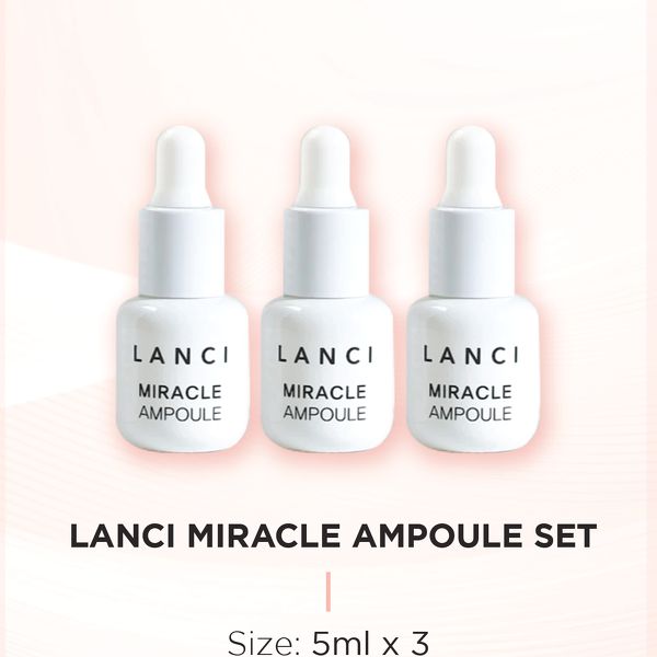 Serum Ampoule Lanci dưỡng trắng da chống lão hoá, giảm nếp nhăn, phục hồi tái tạo da - 50ml