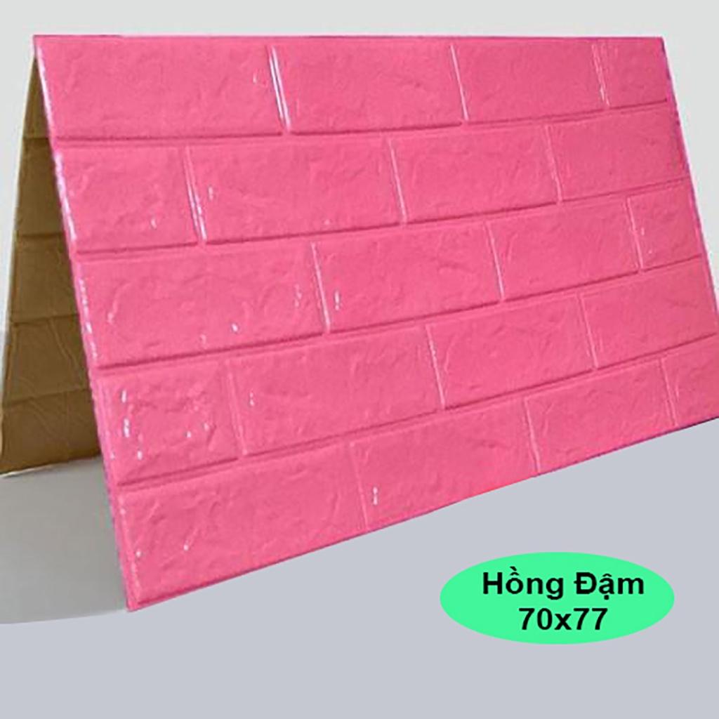COMBO 10 TẤM XỐP DÁN TƯỜNG HỒNG ĐẬM