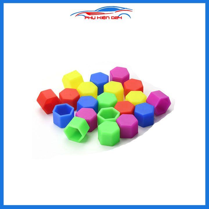 Bộ 20 chụp ốc lazang trang trí và bảo vệ ốc 19mm/21mm nhiều màu
