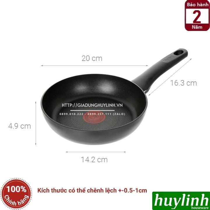 Chảo chiên chống dính đáy từ Tefal Unlimited 20cm - Dùng cho mọi loại bếp - G2550243 - Sản xuất tại Pháp - Hàng chính hãng