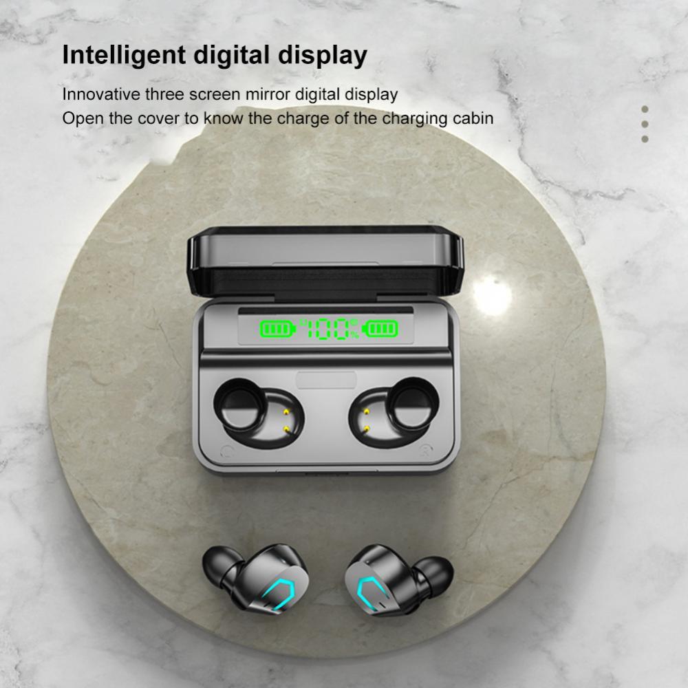 Trò chơi cắm tai kép không dây không có độ trễ Tai nghe Bluetooth thể thao trong tai chống nước hai tai âm thanh nổi thời lượng pin dài tai nghe