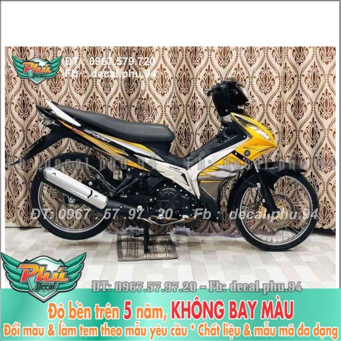 Tem rời Exciter 2006-2010 vàng đen bạc (X) -1