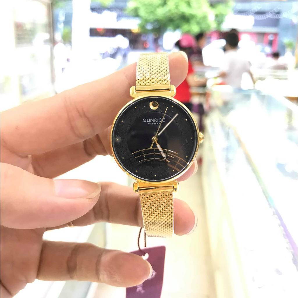 Đồng hồ nữ SUNRISE 9805SA Full hộp chính hãng, Kính Sapphire chống xước, chống nước