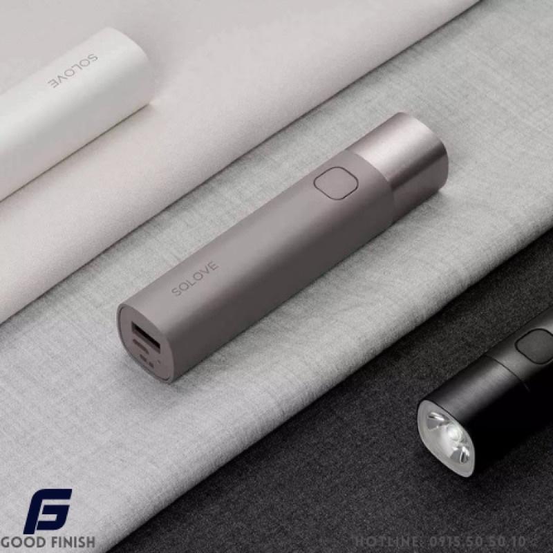 Đèn pin siêu sáng kiêm sạc dư phòng Xiaomi SOLOVE Flashlight Mobile Power X3S TYPE-C Interface Black