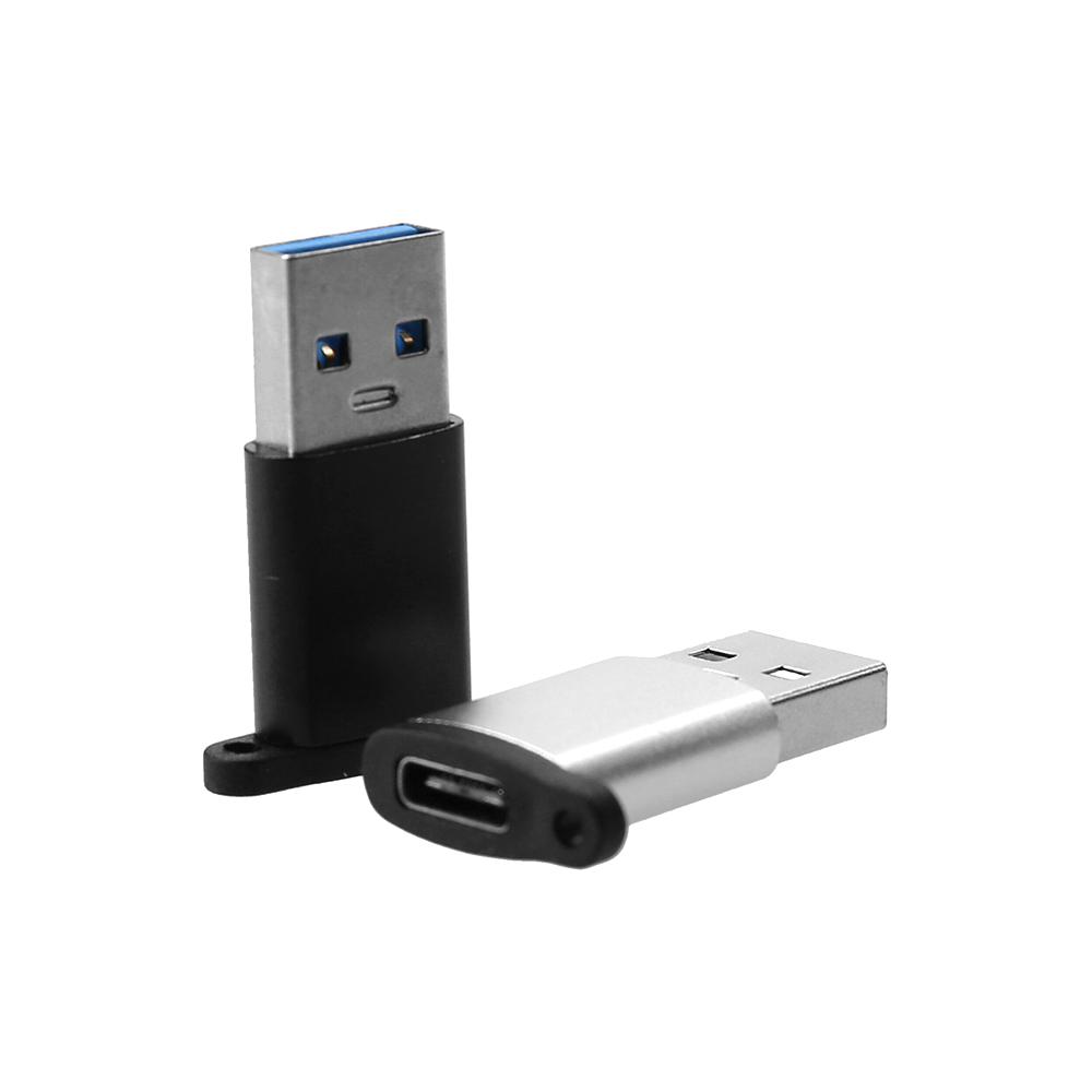 USB3.0 Adapter USB3.0 Male to Type-C Female OTG Adapter Converter Plug and Play OTG Connector Silver