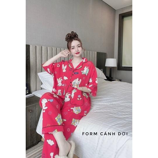 Bigsize 55-100kg đồ ngủ đồ bộ pijama mặc nhà cực Xinh chất Lụa hàn, lụa manggo Cao Cấp