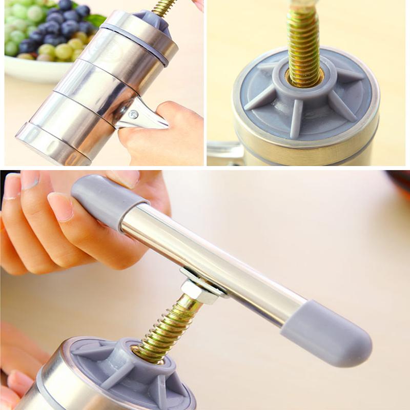 5 mô hình bằng thép không gỉ máy mì ống tay máy ép