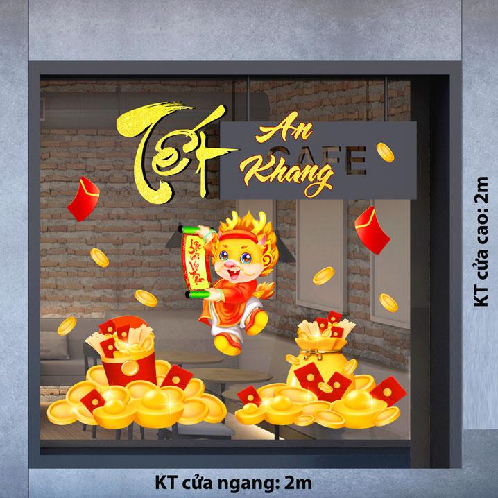 DECAL TRANG TRÍ TẾT 2024 SỐ31