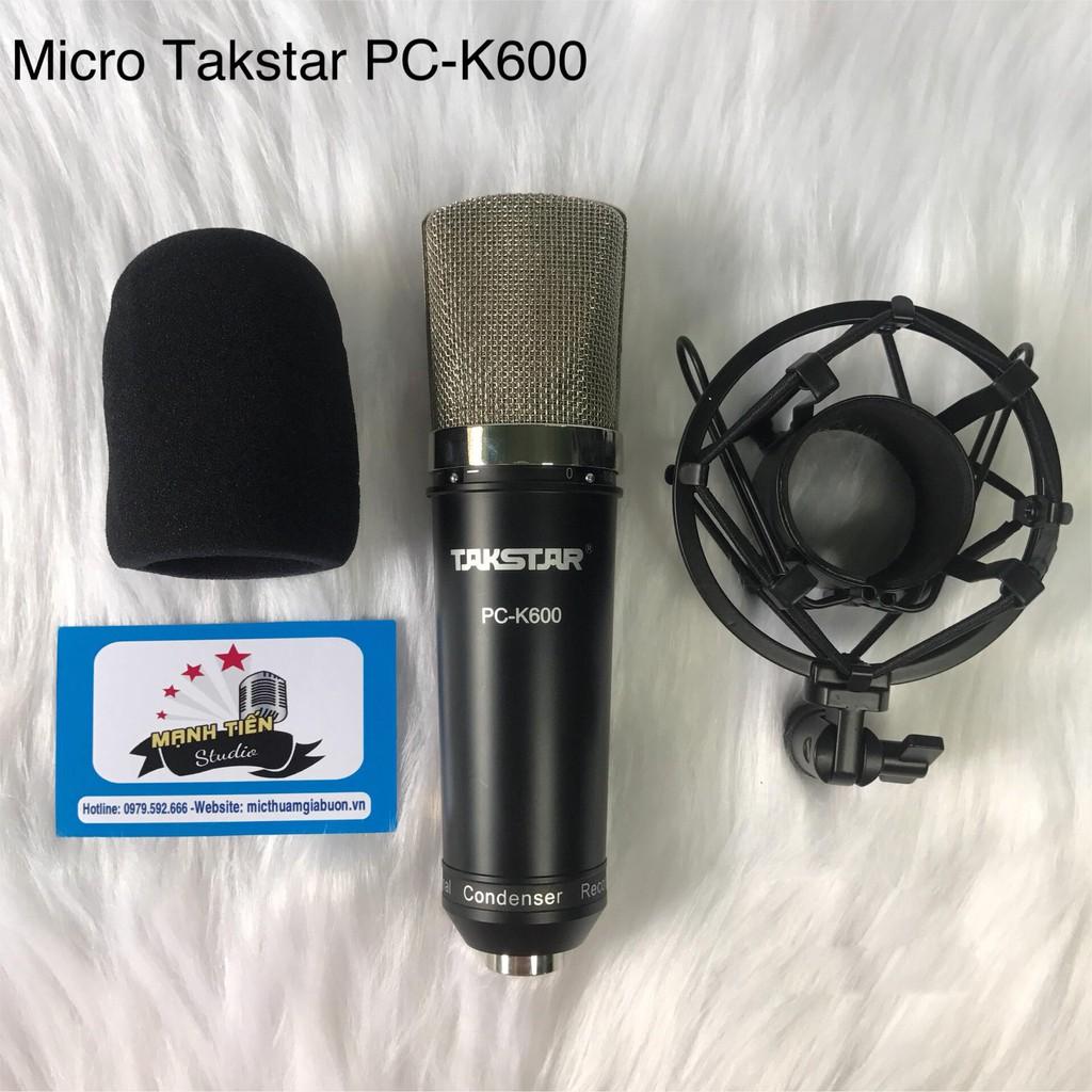 Combo livestream thu âm karaoke cao cấp micro K600 sound card XOX K10 Jubilee bảo hành 12t