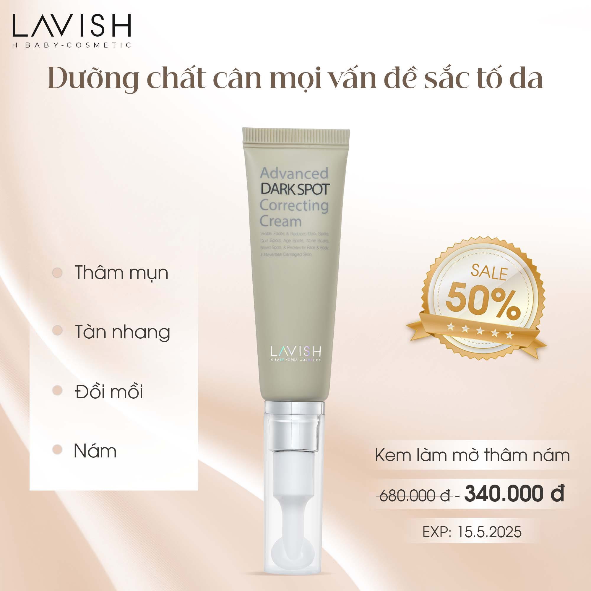 Ultra Arbutin Cream - KEM ĐẶC NGỪA SẠM NÁM DA LAVISH H BABY 15ml