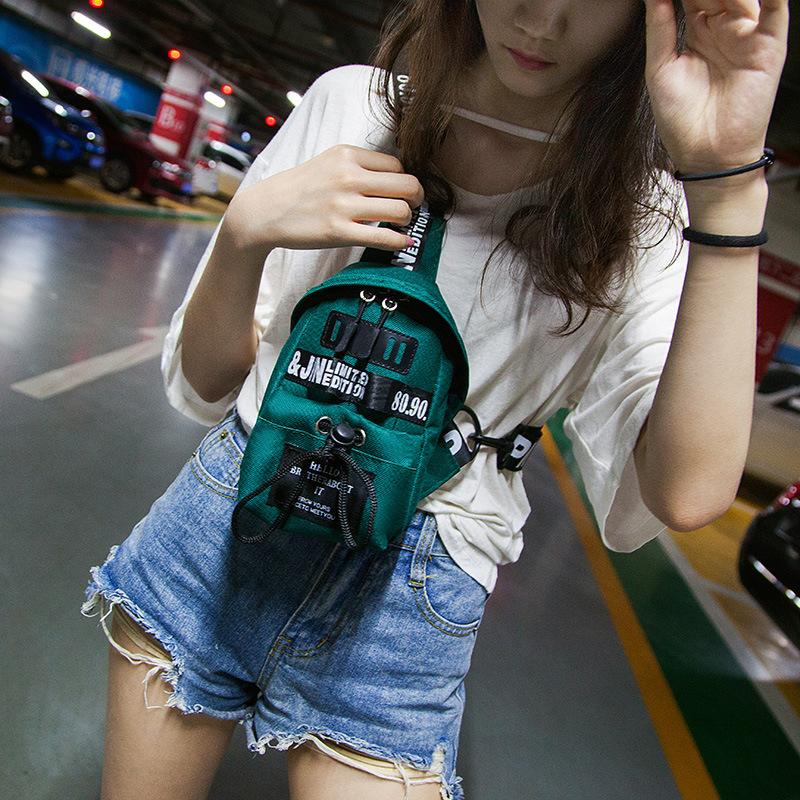 HOT TREND 2019 -TÚI MINI ĐEO CHÉO NỮ VẢI OXFORD MÀU XANH