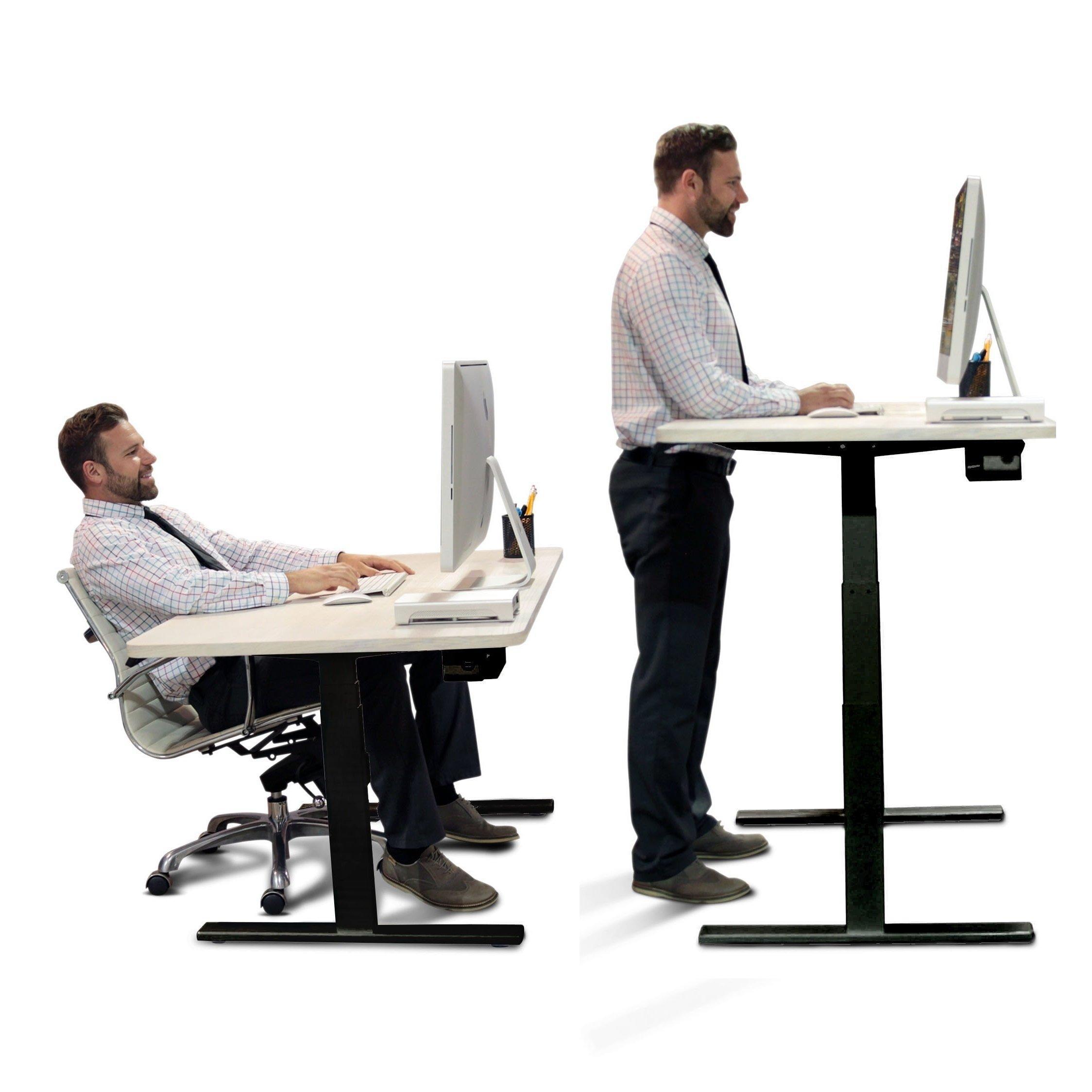 Bàn làm việc thông minh - Đen -  70x1m70 - Nâng hạ độ cao tự động -  Smartdesk