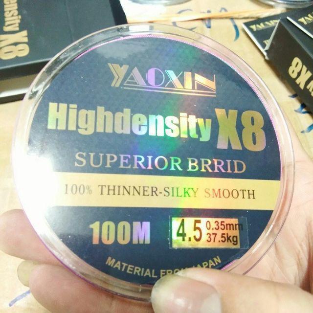 Dây Dù Câu Cá 7 Màu Highdensity X8 Siêu Bền 100M|do cau99|