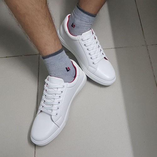 Giày thể thao sneaker nam màu trắng (bata trắng)