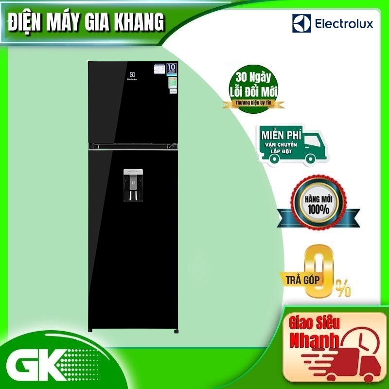 Tủ lạnh Electrolux Inverter ngăn đá trên có ngăn đông mềm 341 lít - ETB3740K-H - Lấy nước từ bên ngoài, khử mùi diệt khuẩn, tươi ngon suốt 7 ngày