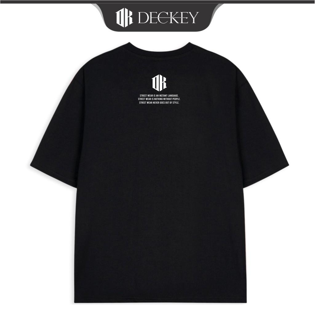 Áo Thun Cotton Unisex Nam Nữ Form Rộng DECKEY LOGO