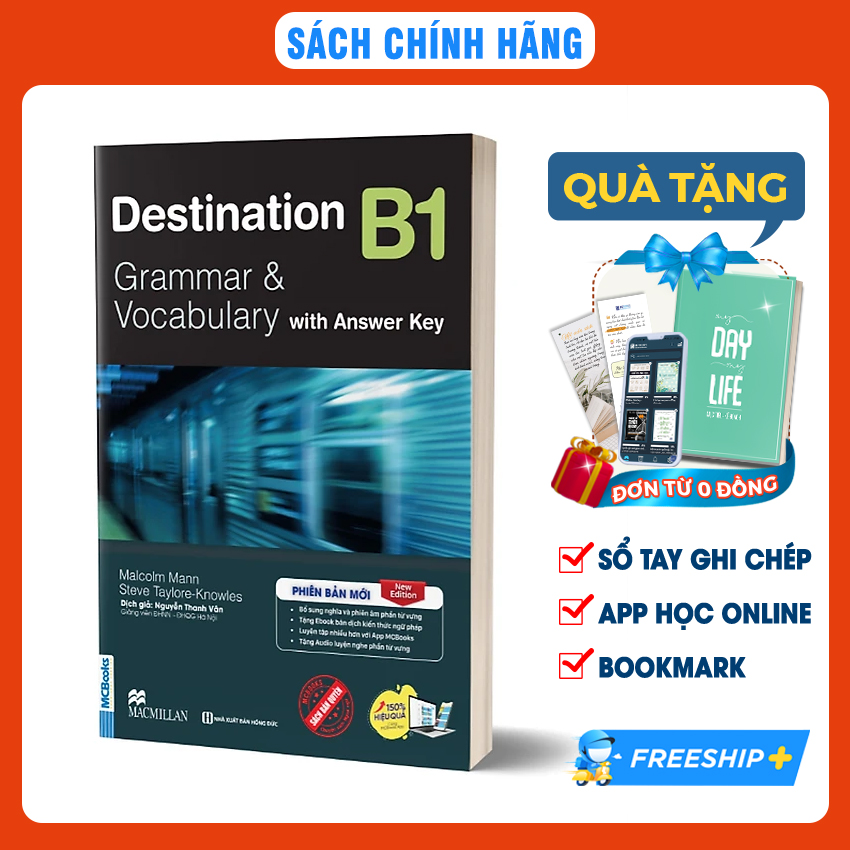 Sách Trọn Bộ Giáo Trình Destination Grammar & Vocabulary B1, B2, C1&C2 Lẻ/combo