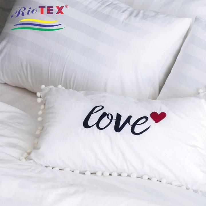 Vỏ Gối Cotton Khách Sạn Trắng Sọc Đủ Kích Thước